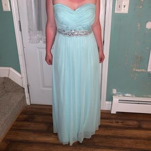 Blue prom dress